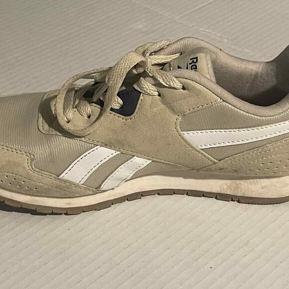 REEBOK TAN/WHITE/BLUE LINING YOUTH SIZE 6 (FITS A WOMEN SIZE 7.5) - Picture 7 of 7